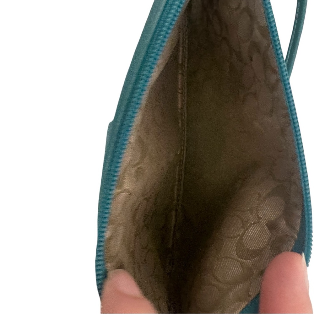 Vintage‎ Coach Wristlet/Clutch teal y2k - Picture 5 of 7